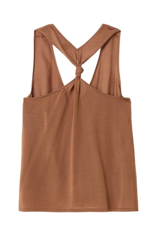 Camisola de alças - Castanho