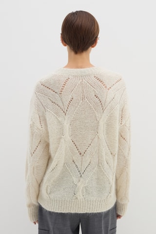 Camisola em lã mohair - Marfim