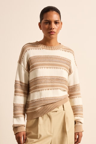 Camisola em linho - Bege