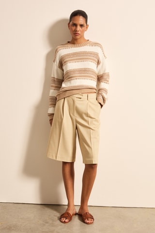 Camisola em linho - Bege