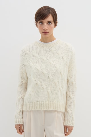 Camisola em lã mohair - Cru