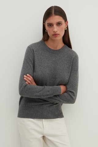 Camisola em caxemira - Cinzento