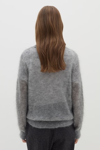 Camisola em lã mohair e lã - Cinzento