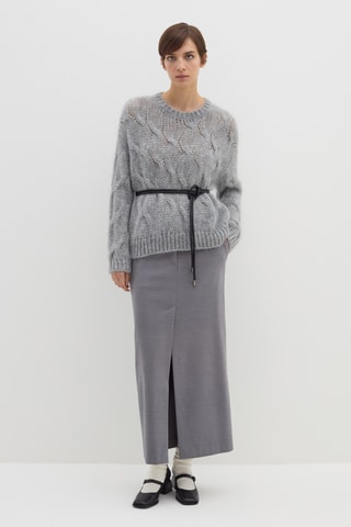 Camisola em alpaca - Cinzento