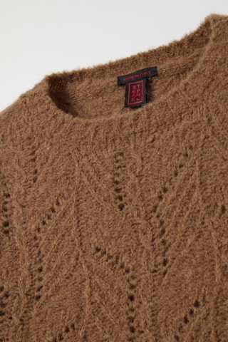 Camisola em alpaca e lã - Castanho