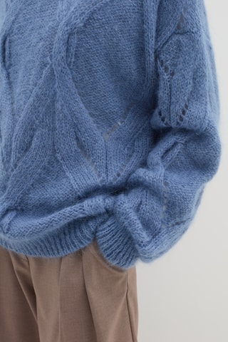 Camisola em lã mohair - Azul