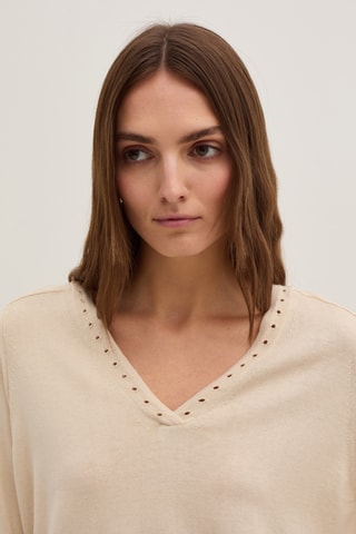 Camisola em seda - Bege