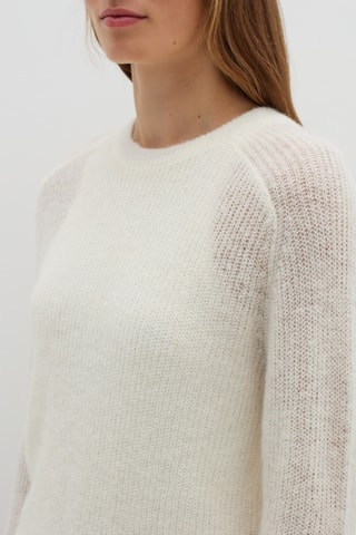 Camisola em lã e alpaca - Branco