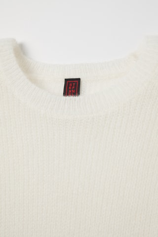 Camisola em lã e alpaca - Branco