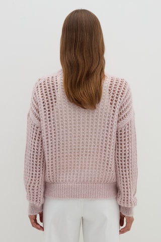 Camisola em lã mohair - Rosa