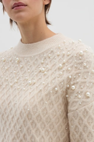 Camisola em caxemira e lã - Bege