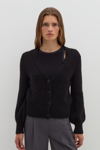 Casaco de malha em alpaca - Preto