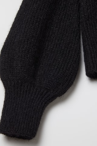 Casaco de malha em alpaca - Preto