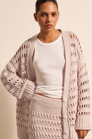 Casaco de malha - Rosa