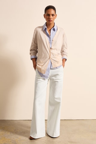 Casaco em lã - Bege