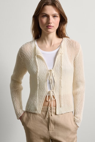 Casaco de malha - Cru