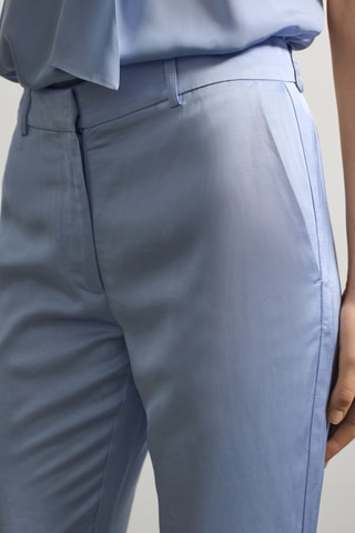 Calças em seda e canhâmo - Azul-claro