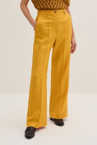 Calças direitas - Amarelo