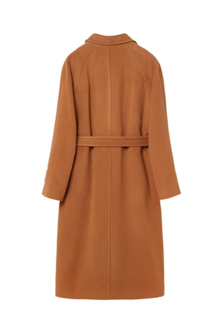 Sobretudo em lã virgem - Camel