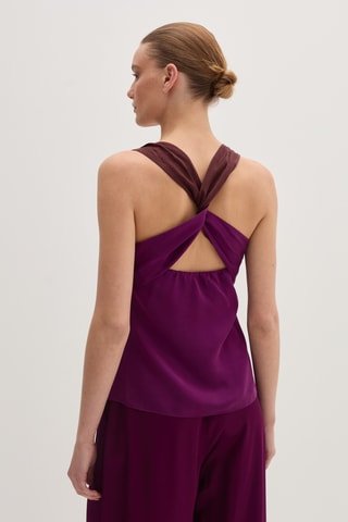 Top em seda - Violeta