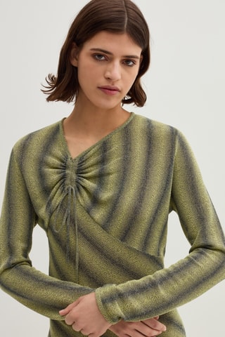 Vestido assimétrico - Verde