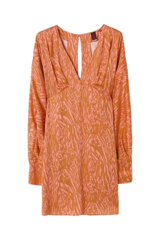 Vestido estilo patinadora - Laranja