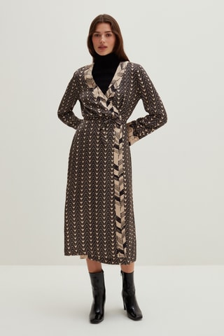 Vestido traçado - Preto