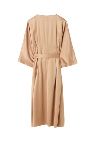 Vestido traçado - Bege