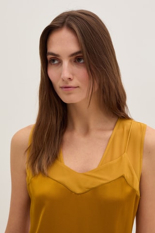 Vestido midi - Mostarda