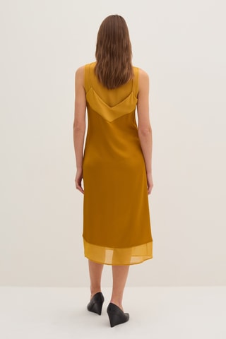 Vestido midi - Mostarda