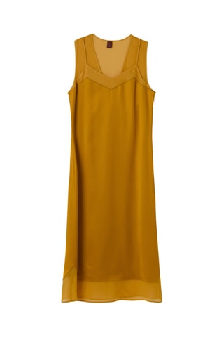 Vestido midi - Mostarda