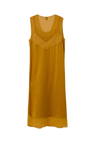 Vestido midi - Mostarda