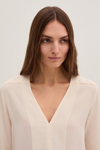 Blusa de seda - Bege