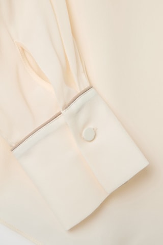 Camisa relaxed em seda - Marfim