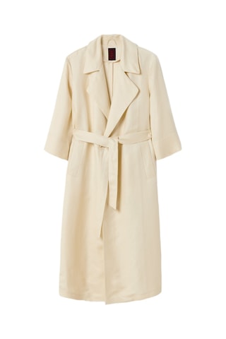 Trench em linho - Bege