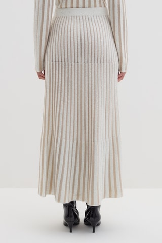 Saia comprida de lã - Bege