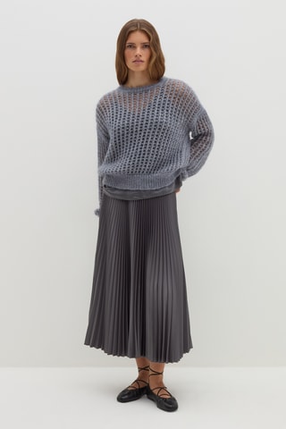 Saia plissada - Antracite