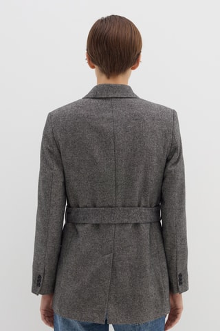 Blazer em lã - Cinzento