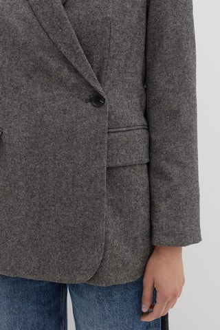 Blazer em lã - Cinzento