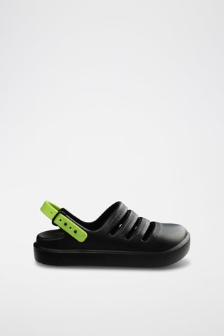 Sabots Kids Clog - Noir et vert citron