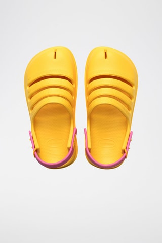 Sabots Kids Clog - Jaune et rose