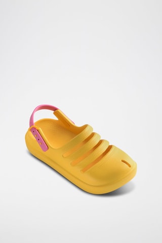 Sabots Kids Clog - Jaune et rose