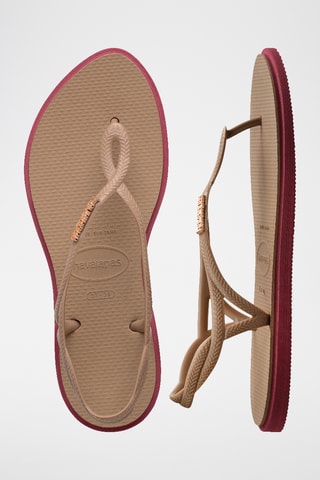 Sandales Luna - Beige et rose