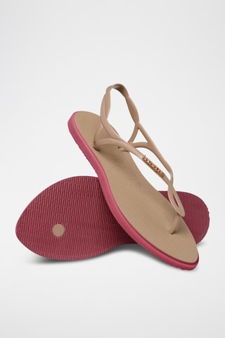 Sandales Luna - Beige et rose