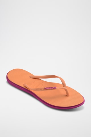 Tongs Slim - Saumon et violet