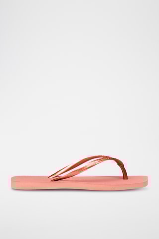 Tongs Slim Square - Rose