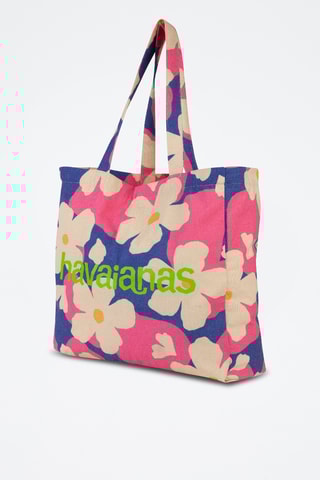 Tote bag XL - Rose et bleu