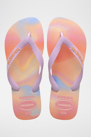 Tongs Top Fashion - Rose et orange