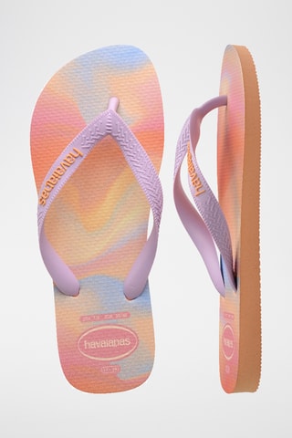 Tongs Top Fashion - Rose et orange