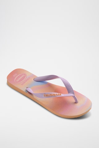 Tongs Top Fashion - Rose et orange